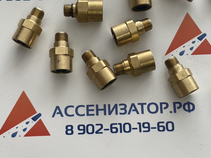 Фитинг прямой 8-М10 кг1/8 конус № 9510 05-02