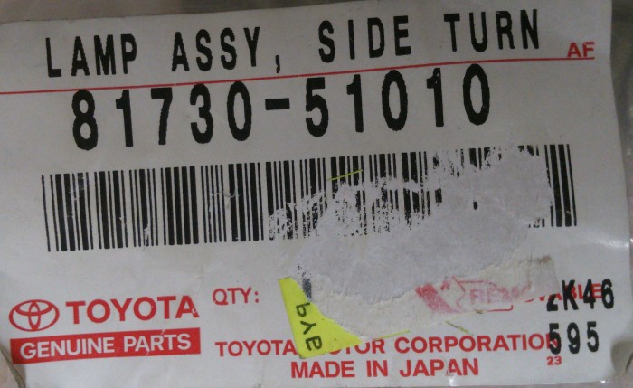 Повторитель поворота TOYOTA 8173051010