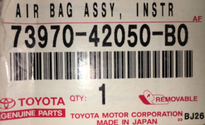 Подушка безопасности TOYOTA RAV4 ACA20 7397042050B0