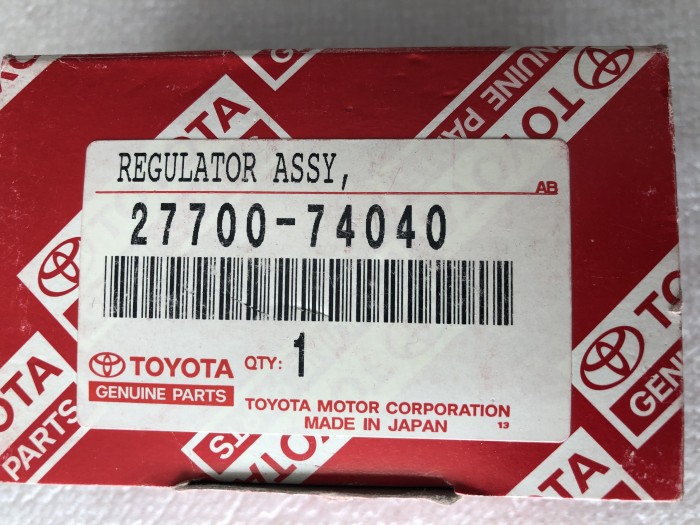 Регулятор напряжения TOYOTA 2770074040